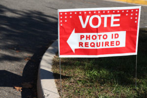 Voting sign at Walter Reed Recreation Center