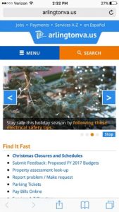 Arlington County Mobile Website