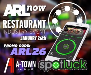 ARLnow Restaurant event / Spotluck banner and promo code