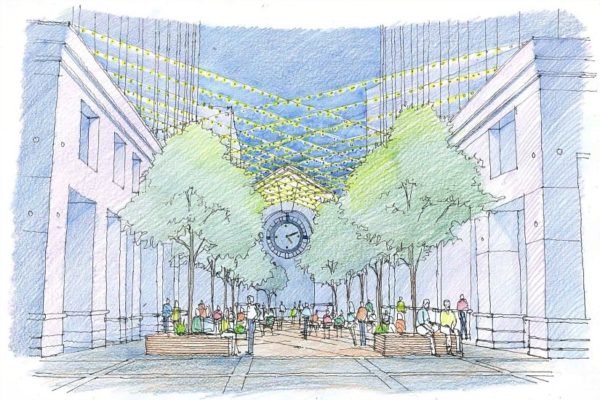 Courthouse Plaza Improvement Sketch (via Vornado)