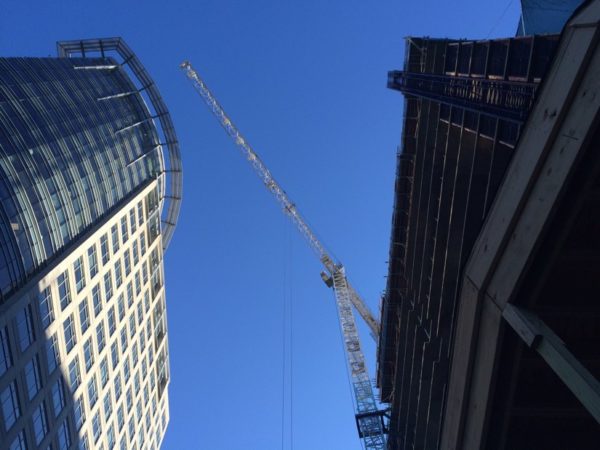 Crane from JBG's Central Place development in Rosslyn