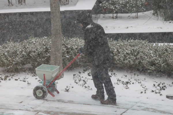 Snow scenes in Rosslyn Jan. 22, 2016