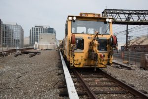 Track equipment similar to the one that broke down outside National Airport Monday afternoon (photo via WMATA)