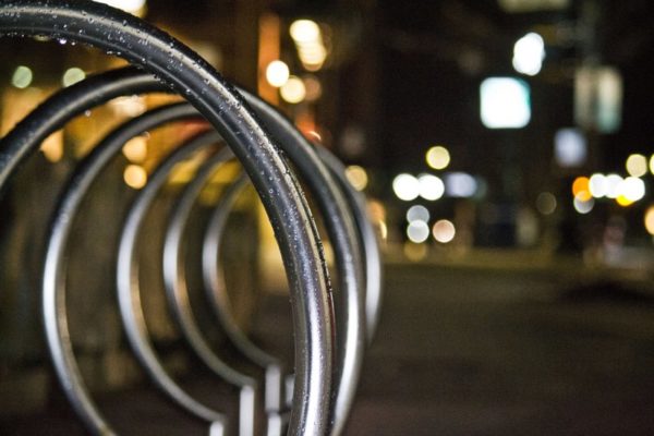 Penrose Square bicycle racks (Flickr pool photo by Bekah Richards)