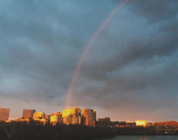 Rainbow over Rosslyn (Flickr pool photo by 