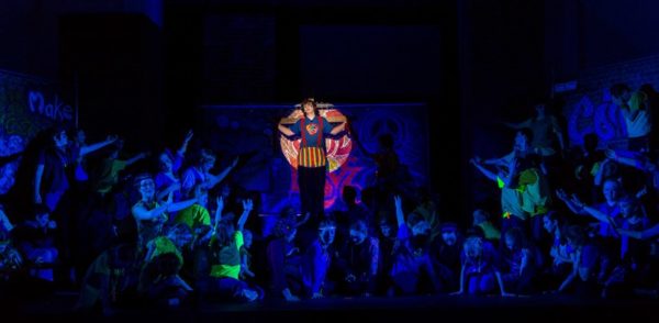 Dress rehearsal for the St. Peter's Players production of Godspell (Flickr pool photo by Eric)