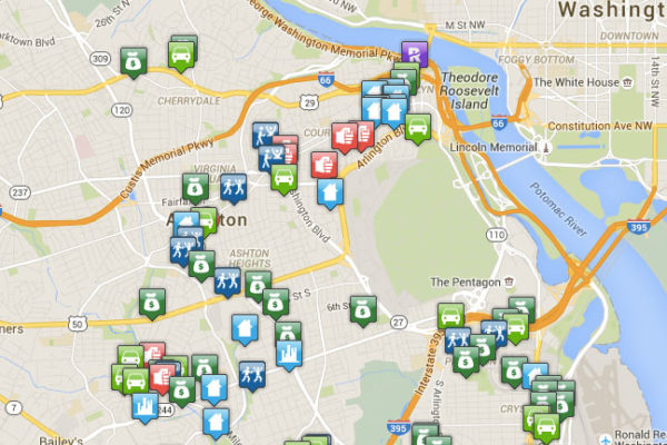 Arlington crime map