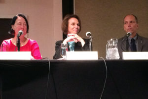 2016 Arlington County Board candidates Audrey Clement, Libby Garvey and Erik Gutshall