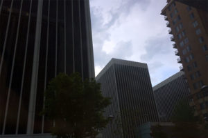 Storm clouds in Rosslyn on 5/23/16