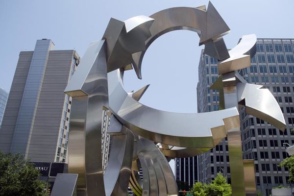 Cupid's Garden Sculpture in Rosslyn