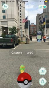 Pokemon Go being played in Courthouse (photo via @ReadyArlington)