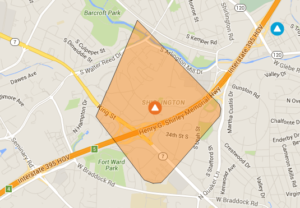 Power outage in the Shirlington and Fairlington areas