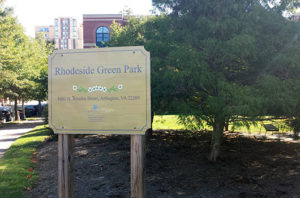 Rhodeside Green Park in Rosslyn (photo via Arlington County)