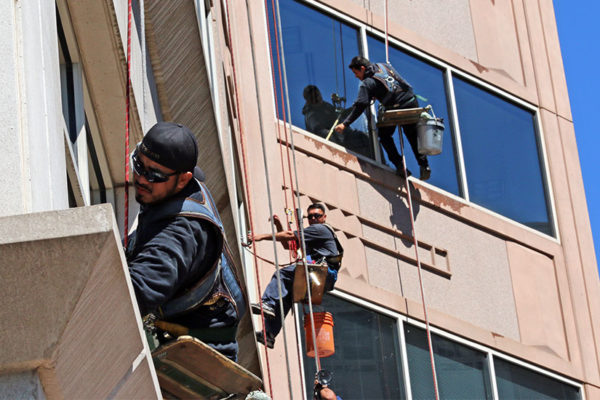 Window washers in Ballston