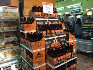 Pumpkin beer in the Clarendon Whole Foods