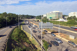 Traffic on I-395 near Shirlington