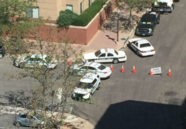 Police standoff in Virginia Square (courtesy photo)