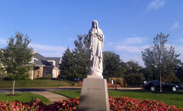 Statue at Marymount University (photo courtesy Noah Kaufman)