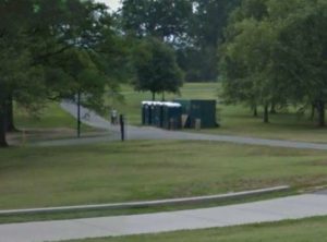 Porta-potties near the Iwo Jima memorial (photo via Google Maps)