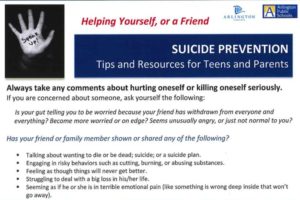 APS Suicide Prevention Flyer