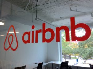 Airbnb logo at MakeOffices Clarendon