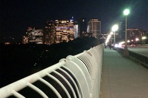 Rosslyn at night, as seen from the Key Bridge