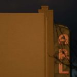 Arlington Cinema Drafthouse sign at night in the fall (Flickr pool photo by Kevin Wolf)