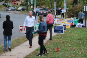 Voting at Lyon Village Community Hall