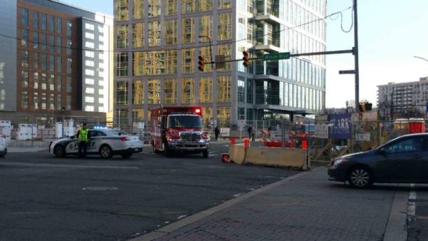 Emergency response and dark traffic lights near Ballston Common Mall (photo courtesy Katie Pyzyk)