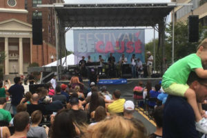 Festival BeCause stage at Clarendon Day