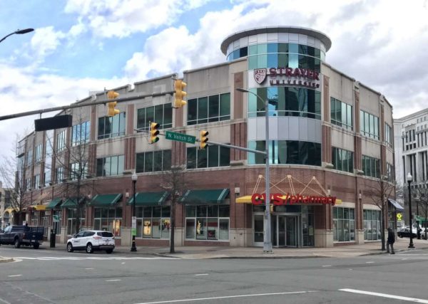 CVS and Strayer University building in Courthouse