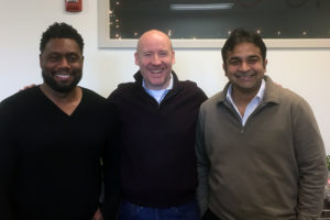 Ostendio founders left to right: Jermaine Jones, COO; Grant Elliott, CEO; Rohit Johri CTO