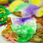 King Cake and Slice, photo via Bayou Bakery