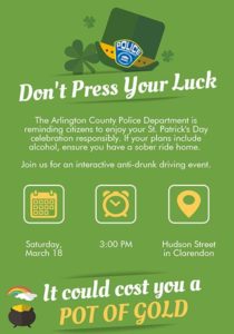 Police DUI event St Patricks Day