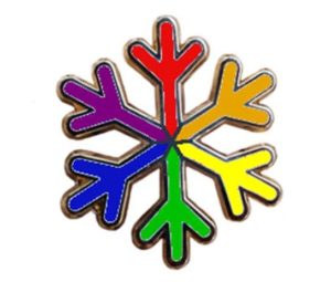 LGBT rights "snowflake" pin