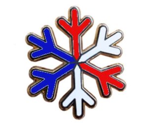 USA "snowflake" pin