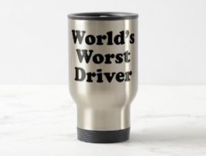 "World's Worst Driver" mug (photo via Zazzle)