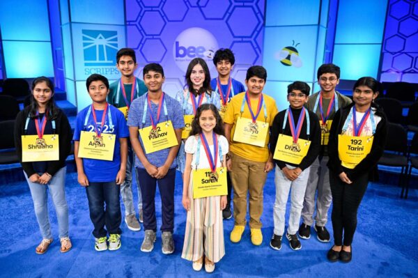 2023 Scripps National Spelling Bee Finalists, photo via Scripps National Spelling Bee Twitter