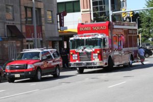 Arlington bomb squad on the scene of a suspicious device in Courthouse (file photo)