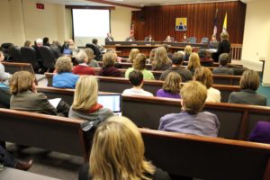 Parents pack an Arlington County School Board meeting on block scheduling at middle schools