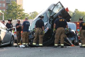 Serious accident on Washington Blvd near Glebe Road