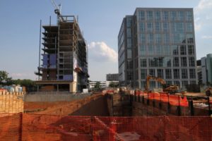 High rise construction in Ballston