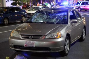 Critical pedestrian accident near the intersection of N. Highland Street and Clarendon Blvd