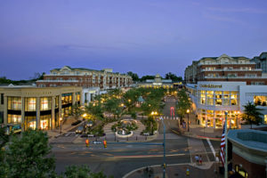 Market Common at twilight