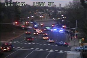 Arlington police block the Key Bridge due to a person threatening to jump