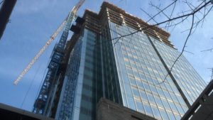 1812 N. Moore Street skyscraper under construction in Rosslyn