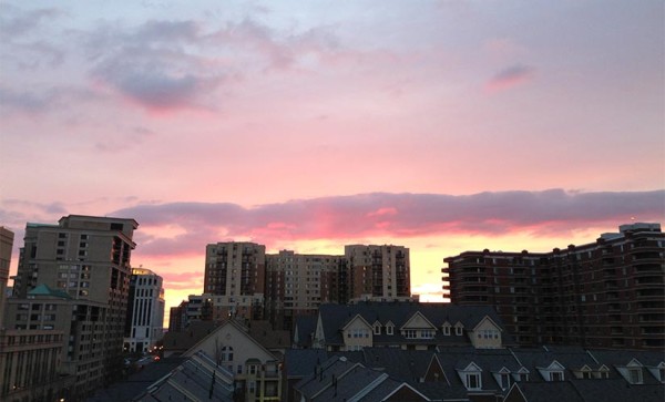 Sunrise over Courthouse (photo courtesy Chris Armstrong)