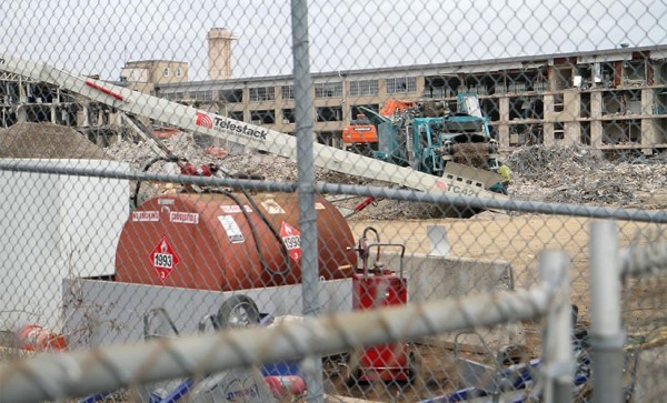 The demolition of the former Navy Annex on Columbia Pike