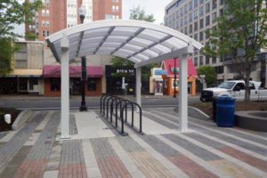 New Clarendon bike shelter (photo via Facebook)