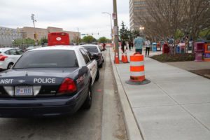 Metro Transit Police at the Pentagon City Metro station on 4/15/13